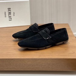 벨루티 로렌조 드라이브 캐모시오 레더 블랙