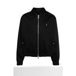 아미 스몰 로고 스터드 봄버 자켓