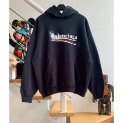 발렌시아가 웨이브로고 후드