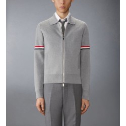 톰브라운 코튼 밀라노 스티치 암밴드 봄버 재킷