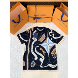 루이비통 자카드 크루넥