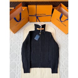 루이비통 캐시미어 울 블루종