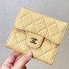 샤넬 클래식 스몰 지갑 캐비어 골드 메탈