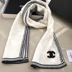 샤넬 양모 100% CC 로고 머플러