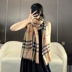 버버리 워머 자수 머플러