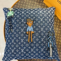 루이비통 데님 쿠션 50cm
