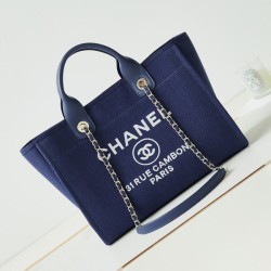 샤넬 31 RUE 믹스드 파이버 도빌백  미디엄