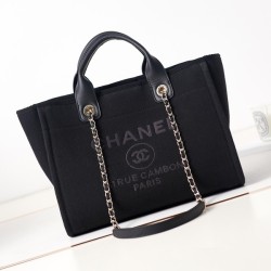 샤넬 31 RUE 믹스드 파이버 도빌백  미디엄