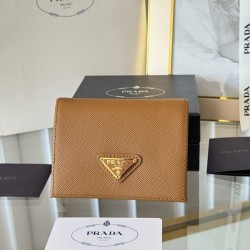 프라다 1M0204 사피아노 삼각로고 반지갑