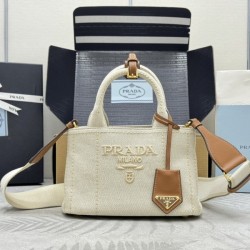 프라다 코튼 캔버스 미니백 1BA038