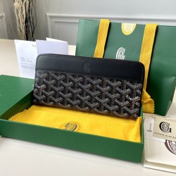 고야드 마티뇽 지퍼 장지갑 (블랙)