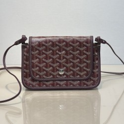 고야드 플뤼메 미니 크로스백 버건디