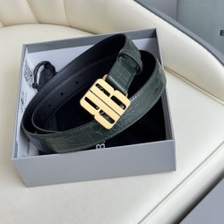 발렌시아가 BB 나노 금장 벨트