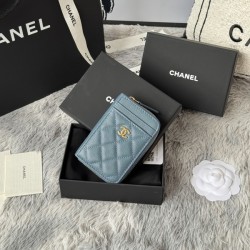 샤넬 클래식 지퍼 카드 지갑 캐비어 AP1650