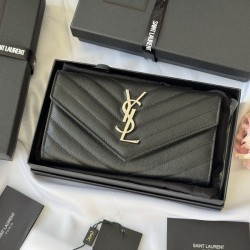 생로랑 마틀라세 모노그램 플랩 장지갑 372264