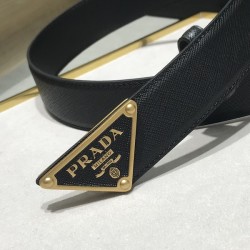 프라다 삼각 사피아노 골드 버클