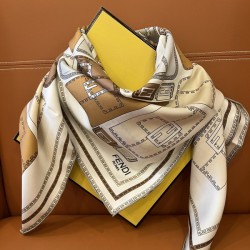 펜디 스카프 FF 스퀘어 실크 스카프