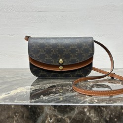 셀린느 듀오 스트랩 트리옹프 캔버스 카프스킨 10P672