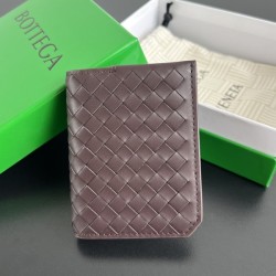 보테가 베네타 인트레치아토 플랩 레더 카드 지갑 796964