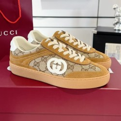 구찌 G75 스웨이드 레더 스니커즈 791742