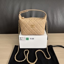 샤넬 26C 미니 탑핸들 호보 캐비어 금장 AP5022