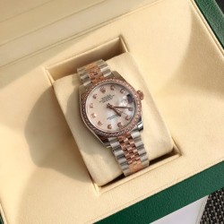 롤렉스 데이 저스트 펄 베젤 다이아 로즈골드 (정품퀄, 주문제작)