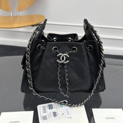 샤낼 26C 25백 미니 블랙 캐비어 실버 AS5631