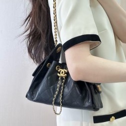 샤낼 26C 25백 미니 블랙 캐비어 골드 AS5631