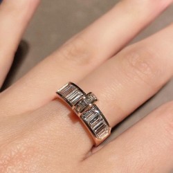 에르메스 켈리 링 화이트 골드 다이아