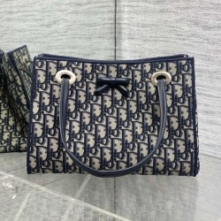 디올 26c 오블리크 자카드 스몰 보우