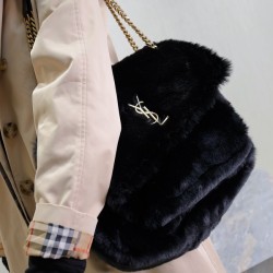 생로랑 니키 라지 퍼 숄더 498830