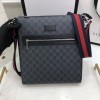 구찌 미니백 블랙 GG 수프림 메신저 474137