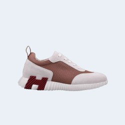 에르메스 바운싱 화이트 브라운 스니커즈