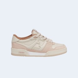 펜디 매치 핑크 스웨이드 로우탑 스니커즈