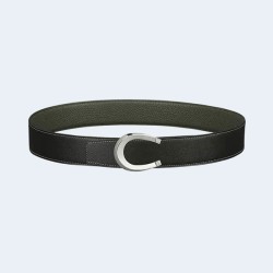 에르메스 럭 리버서블 벨트 카키 블랙 38mm