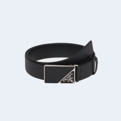 프라다 사피아노 레더 버클 벨트