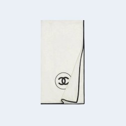 샤넬 CC로고 캐시미어 아이보리 스카프