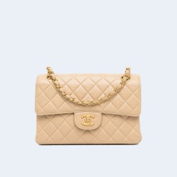 샤넬 클래식 스몰 캐비어 베이지 골드