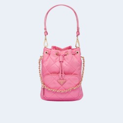 프라다 리나일론 숄더백 핑크